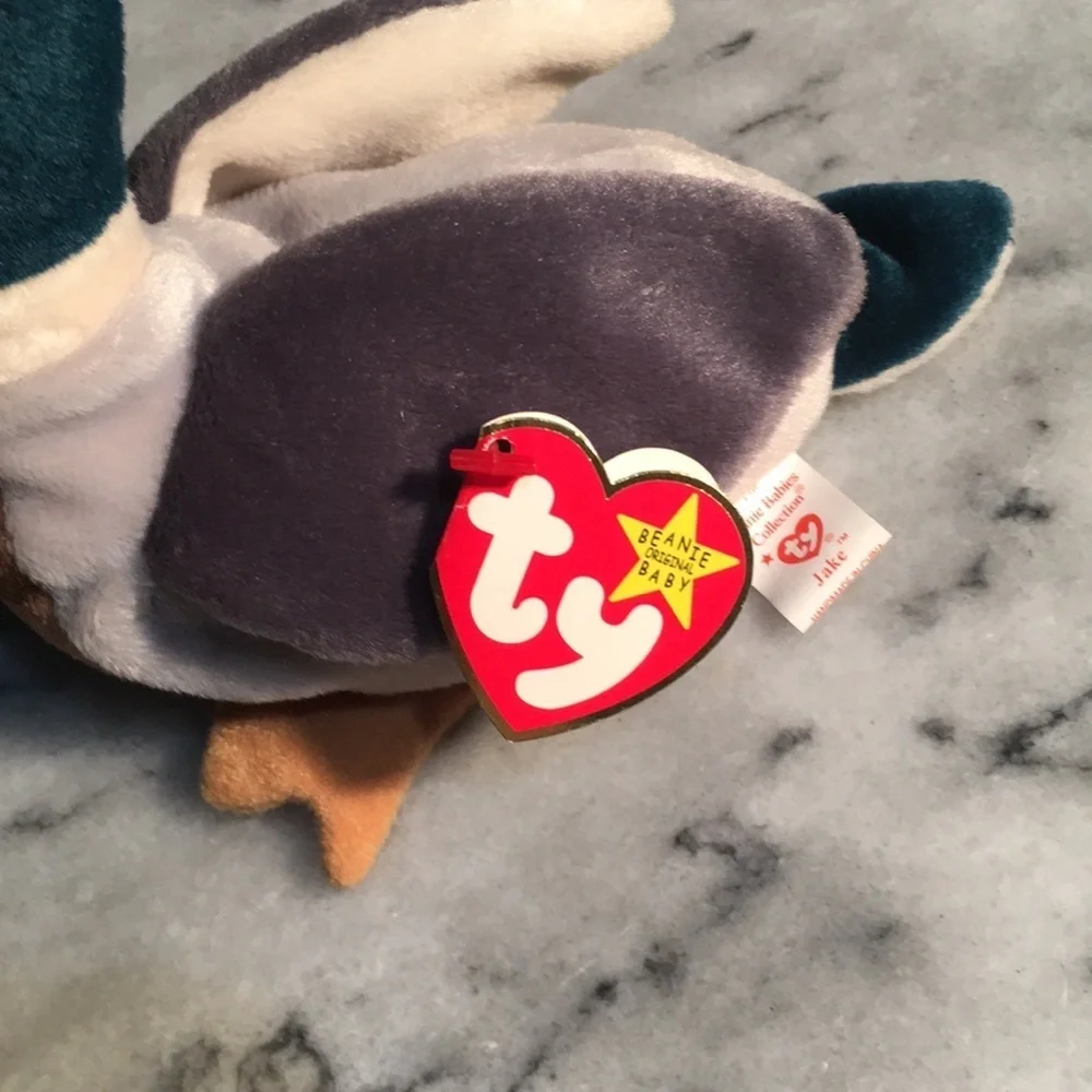 😂Ty Beanie Babies, Jake the Mallard (4199)